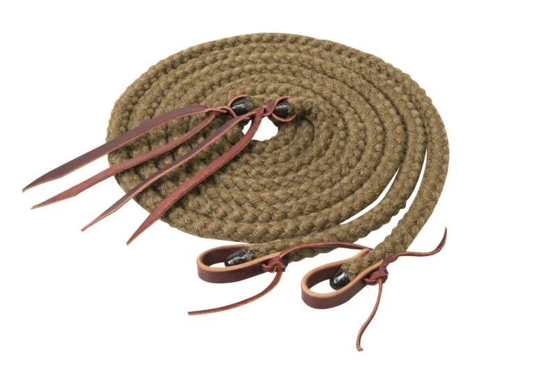 Weaver Silvertip Hollow Braid Split Reins - Image 3